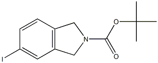 5-Iodo-1,3-dihydro-isoindole-2-carboxylic acid tert-butyl ester 化学構造式