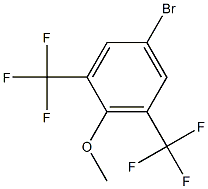 4-溴-2,6-二三氟甲基苯甲醚, , 结构式