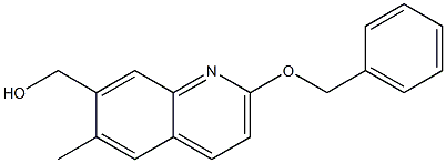(2-(benzyloxy)-6-methylquinolin-7-yl)methanol Struktur