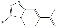 1-(3-bromoimidazo[1,2-a]pyridin-7-yl)ethanone Structure