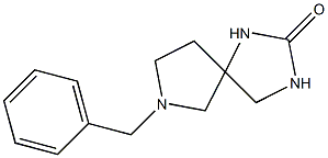 7-benzyl-1,3,7-triazaspiro[4.4]nonan-2-one Struktur