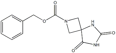 benzyl 6,8-dioxo-2,5,7-triazaspiro[3.4]octane-2-carboxylate Struktur
