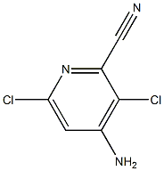 4-amino-3,6-dichloropicolinonitrile Structure