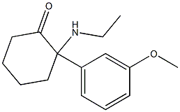 2-(3-methoxyphenyl)-2-(ethylamino)cyclohexanone Structure
