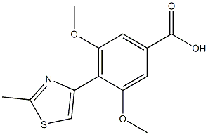 3,5-dimethoxy-4-(2-methyl-1,3-thiazol-4-yl)benzoic acid