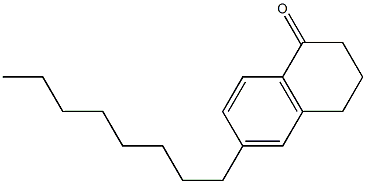 6-octyl-3,4-dihydronaphthalen-1(2H)-one Structure