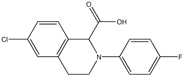 6-chloro-2-(4-fluorophenyl)-1,2,3,4-tetrahydroisoquinoline-1-carboxylic acid