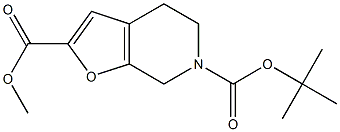 6-tert-butyl 2-methyl 4,7-dihydrofuro[2,3-c]pyridine-2,6(5H)-dicarboxylate Structure