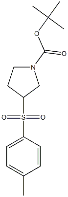 3-(Toluene-4-sulfonyl)-pyrrolidine-1-carboxylic acid tert-butyl ester Structure