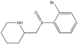 2-(2-Bromo-benzenesulfinylmethyl)-piperidine Struktur