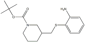 3-(2-Amino-phenylsulfanylmethyl)-piperidine-1-carboxylic acid tert-butyl ester|