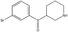 3-(3-Bromo-benzenesulfinyl)-piperidine Struktur