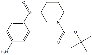 3-(4-Amino-benzenesulfinyl)-piperidine-1-carboxylic acid tert-butyl ester Structure