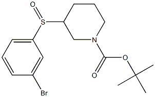 3-(3-Bromo-benzenesulfinyl)-piperidine-1-carboxylic acid tert-butyl ester Structure