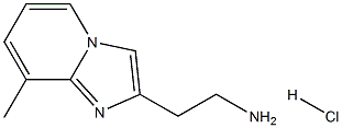 2-(8-methylimidazo[1,2-a]pyridin-2-yl)ethanamine hydrochloride Struktur