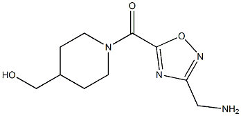 (3-Aminomethyl-[1,2,4]oxadiazol-5-yl)-(4-hydroxymethyl-piperidin-1-yl)-methanone|