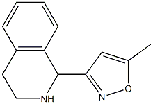 1-(5-Methyl-isoxazol-3-yl)-1,2,3,4-tetrahydro-isoquinoline Struktur