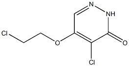 5-(2-chloroethoxy)-4-chloropyridazin-3(2H)-one 化学構造式