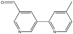 5-(4-methylpyridin-2-yl)pyridine-3-carbaldehyde Struktur
