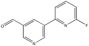 5-(6-fluoropyridin-2-yl)pyridine-3-carbaldehyde Struktur