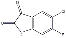 6-Fluoro-5-chloroisatin,,结构式