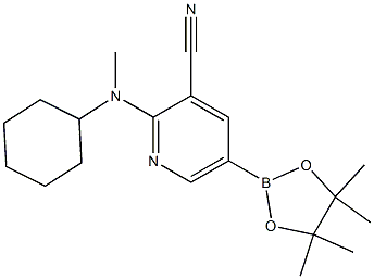  2-(cyclohexylmethylamino)-5-(4,4,5,5-tetramethyl-1,3,2-dioxaborolan-2-yl)pyridine-3-carbonitrile