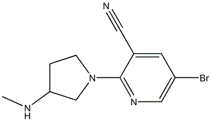 5-bromo-2-(3-(methylamino)pyrrolidin-1-yl)pyridine-3-carbonitrile