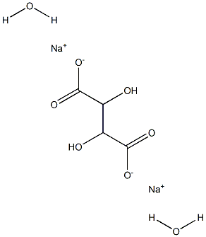 Sodium tartrate dihydrate Structure