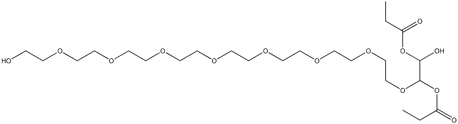 alpha, oMega-Dipropionic acid nonaethylene glycol 结构式