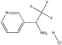 2,2,2-三氟-1-(3-吡啶基)乙胺盐酸盐 结构式