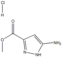 5-AMino-1H-pyrazole-3-carboxylic acid Methyl ester hydrochloride 结构式