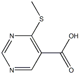4-(Methylthio)pyriMidine-5-carboxylic acid,,结构式