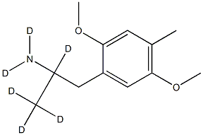 2,5-DiMethoxy-4-MethylaMphetaMine-d6 Structure