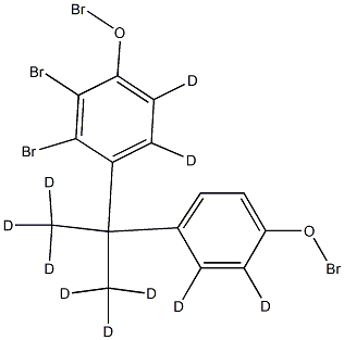 Tetrabromobisphenol A D10 化学構造式