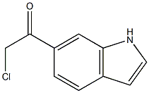 Ethanone, 2-chloro-1-(1H-indol-6-yl)-,,结构式