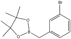 2-(3-broMobenzyl)-4,4,5,5-tetraMethyl-1,3,2-dioxaborolane Structure