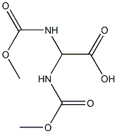 2,2-bis((Methoxycarbonyl)aMino)acetic acid Struktur