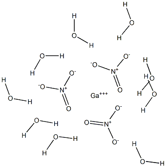 Gallium(III) Nitrate Nonahydrate, Lump 99.9%,,结构式