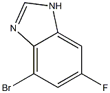 4-Bromo-6-fluoro-1H-benzimidazole 化学構造式