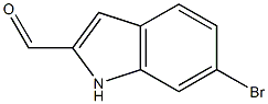 6-Bromo-1H-indole-2-carboxaldehyde 化学構造式