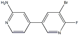 5-broMo-6-fluoro-[3,4'-bipyridin]-2'-aMine Structure