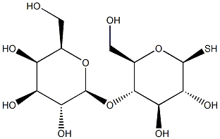 4-O-(Β-D-吡喃半乳糖基)-Β-D-硫代吡喃葡萄糖,,结构式