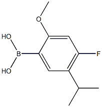 4-氟-5-异丙基-2-甲氧基苯硼酸, , 结构式