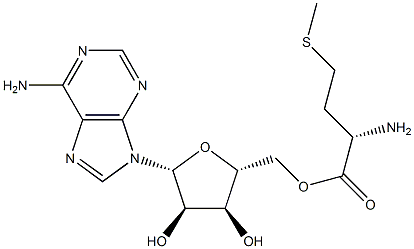 1,4-丁二磺酸腺苷蛋氨酸 结构式