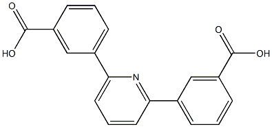 2,6-双(3-羧基苯基)吡啶, , 结构式