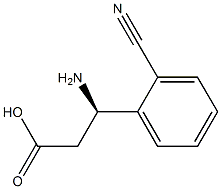 (R)-3-氨基-3-(2-氰基苯基)丙酸,,结构式
