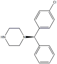 (R)-4-chlorobisphenylmethylpiperazine 化学構造式