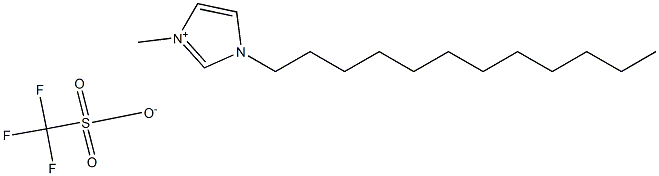 1-十二烷基-3-甲基咪唑三氟甲磺酸盐, , 结构式