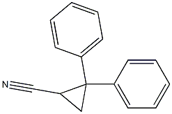 2,2-二苯基-氰基环丙烷,,结构式