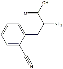 2-cyano-DL-phenylalanine 化学構造式